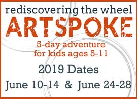 2019 Artspoke 5-Day Adventure for kids, June 10-14 and June 24-28